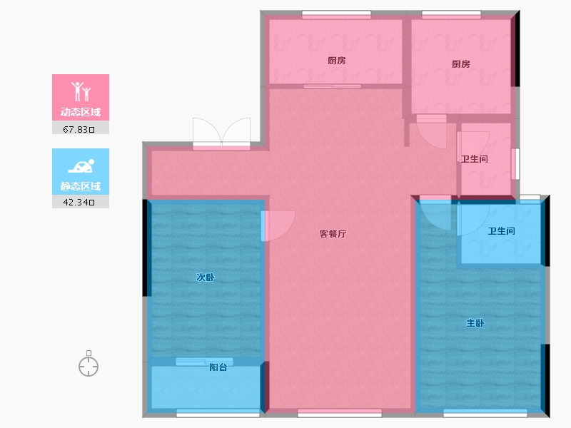 山东省-潍坊市-富丽世家-110.40-户型库-动静分区