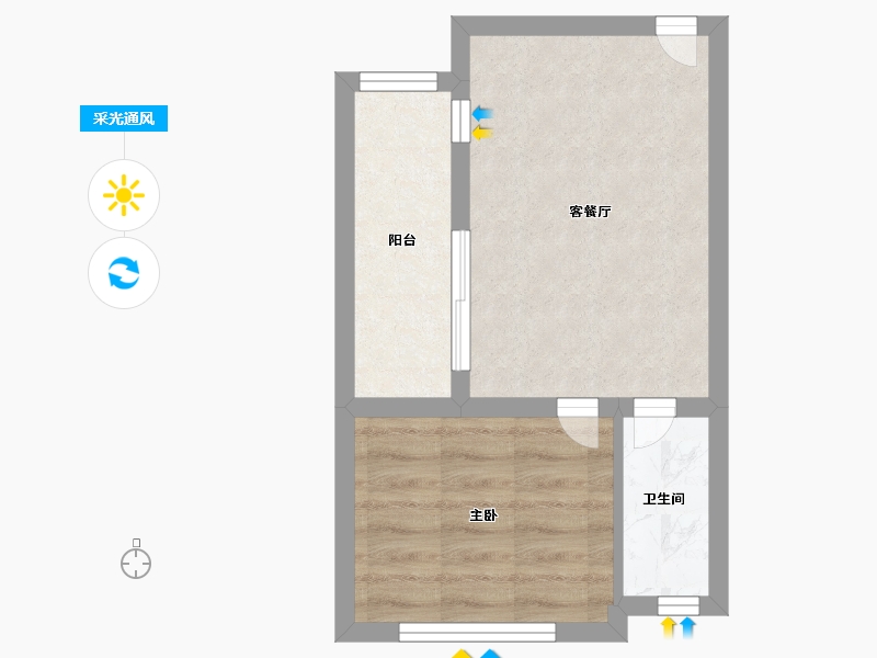 北京-北京市-小黄庄-33.60-户型库-采光通风