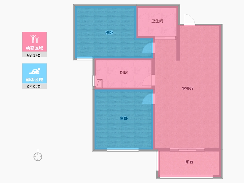 河北省-廊坊市-堂湾樾府-94.68-户型库-动静分区