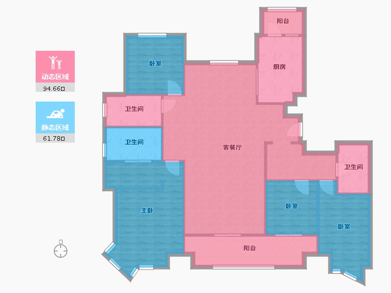 江西省-南昌市-海珀九龙芙蓉-186.64-户型库-动静分区