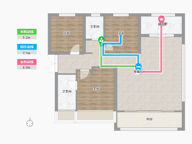 陕西省-延安市-明发之星-98.25-户型库-动静线