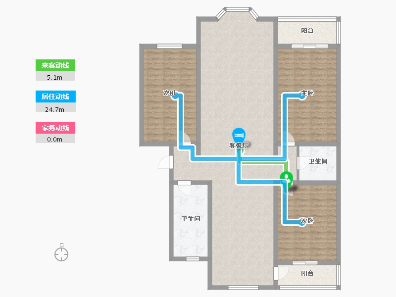 河北省-石家庄市-八一花苑-150.00-户型库-动静线