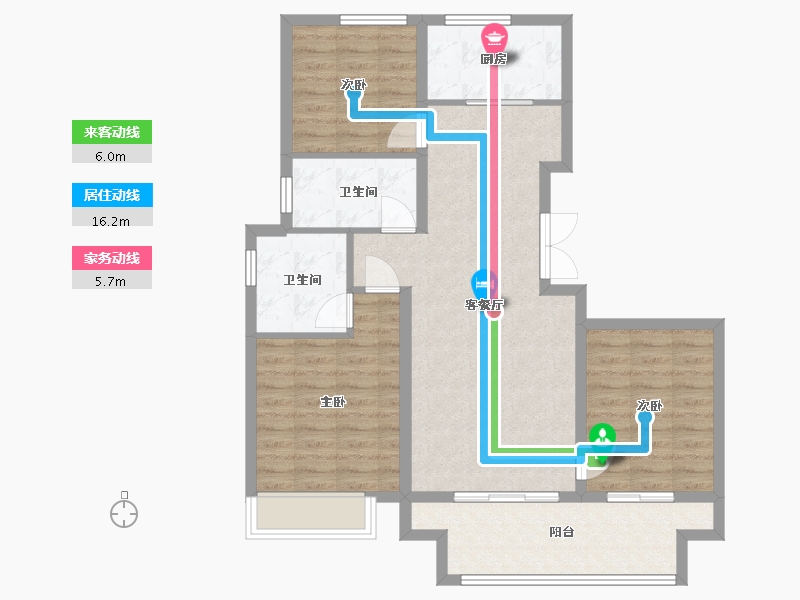 山东省-青岛市-越秀铂悦府-92.00-户型库-动静线