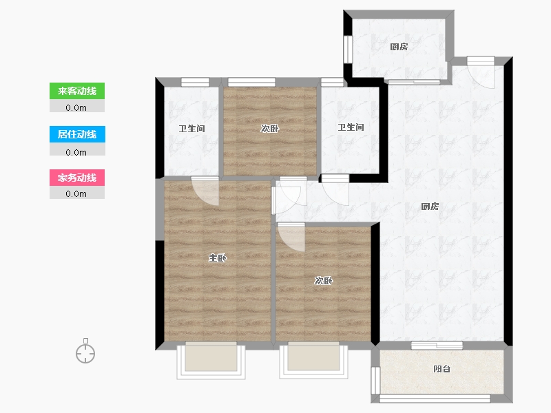 福建省-泉州市-万科城市之光-四期-91.00-户型库-动静线