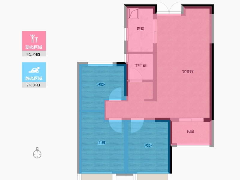 河南省-郑州市-永丰乐城-66.00-户型库-动静分区