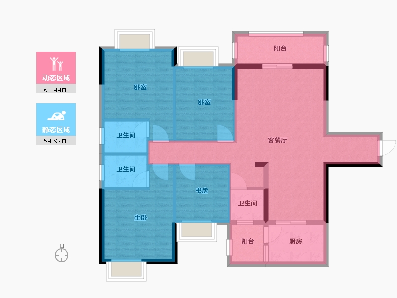 广西壮族自治区-玉林市-金领郦城-130.00-户型库-动静分区