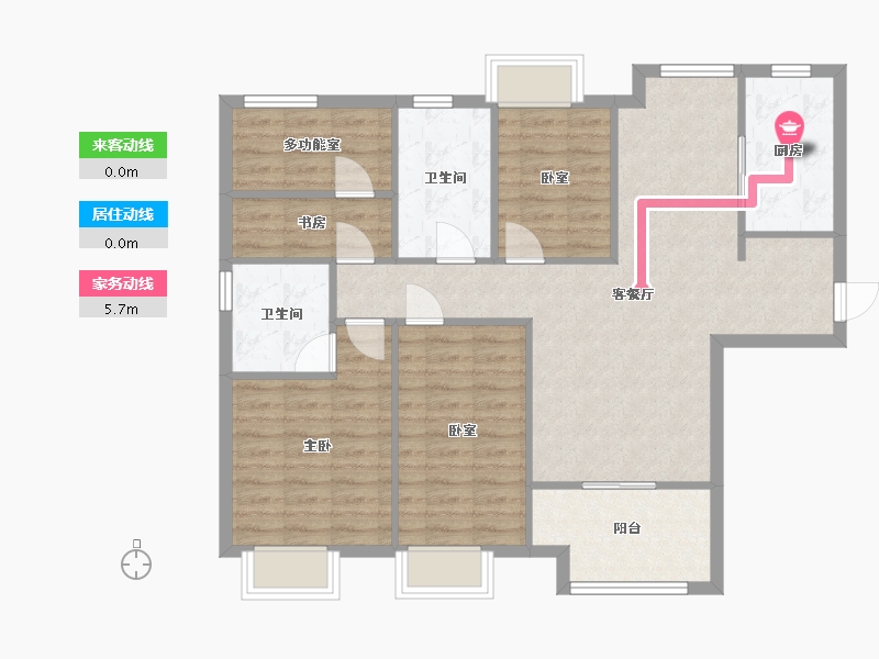 福建省-厦门市-特房朗玥公馆-98.40-户型库-动静线