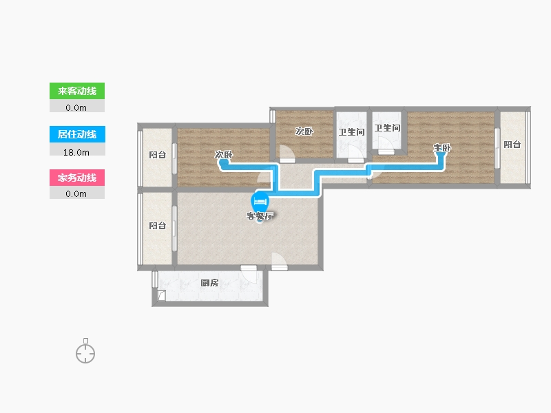 河北省-石家庄市-国瑞园-110.08-户型库-动静线