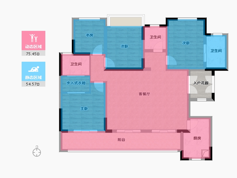 四川省-德阳市-锦利滨湖国际社区-91.20-户型库-动静分区