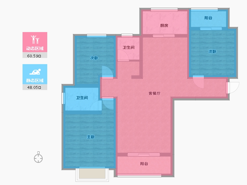 河南省-郑州市-瑞锦芙蓉园-96.00-户型库-动静分区