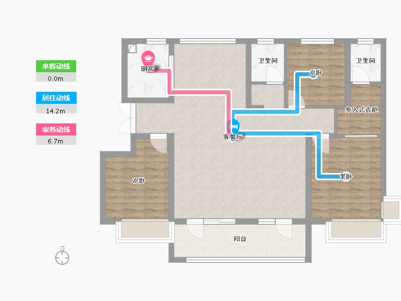 山东省-聊城市-莘县城市主人-103.20-户型库-动静线