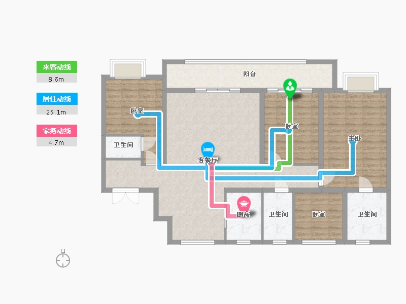 河北省-廊坊市-孔雀城樾府-184.00-户型库-动静线