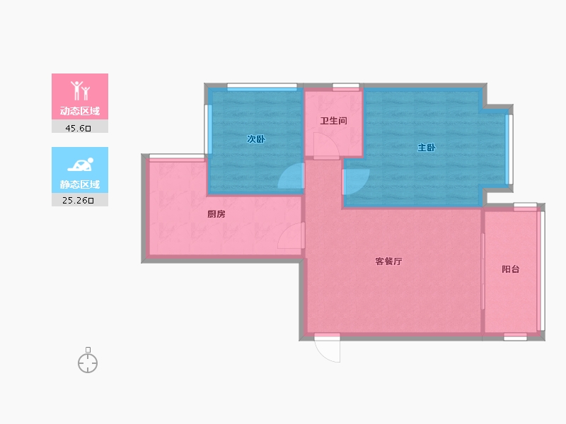 四川省-成都市-洛森堡·映山-62.70-户型库-动静分区