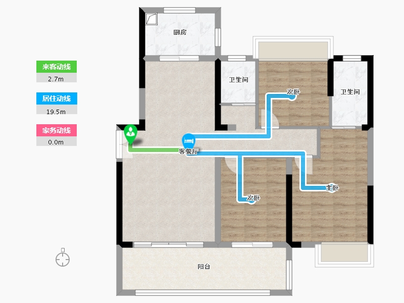 湖南省-湘潭市-万楼湘玺-98.00-户型库-动静线