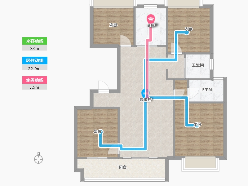 江苏省-镇江市-珑悦府-108.00-户型库-动静线