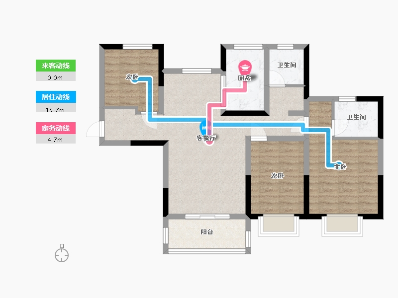 安徽省-合肥市-龙门客栈-96.00-户型库-动静线