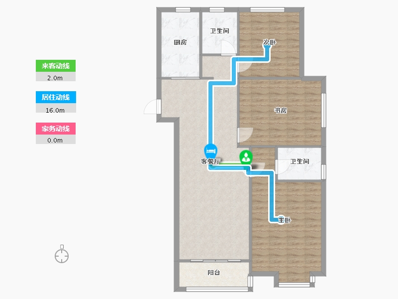 江苏省-南通市-青海新村-北区-107.16-户型库-动静线