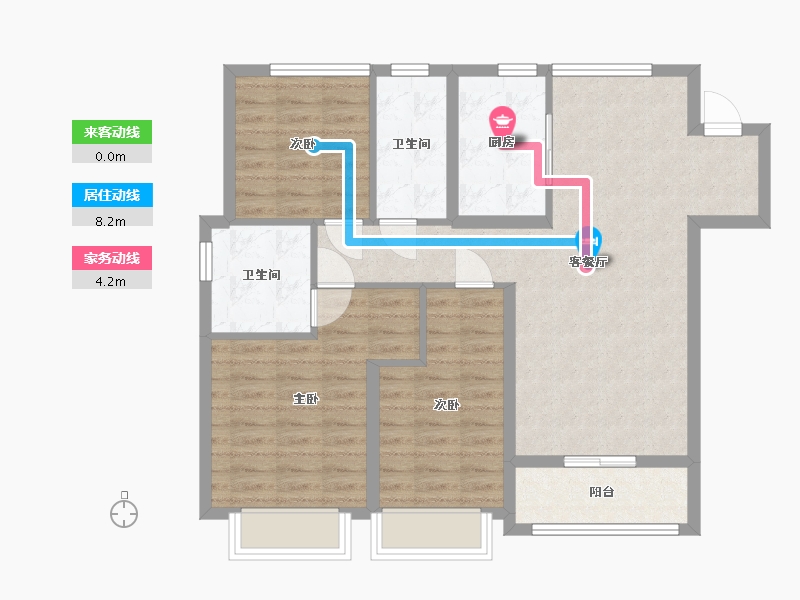 河北省-石家庄市-融创时代中心-96.76-户型库-动静线