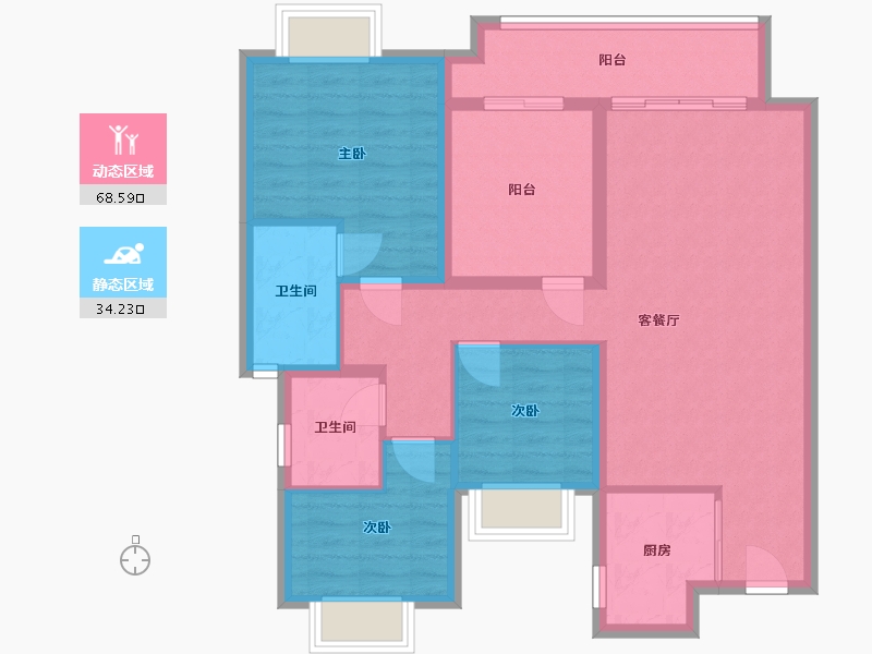 湖北省-武汉市-长江悦-112.00-户型库-动静分区