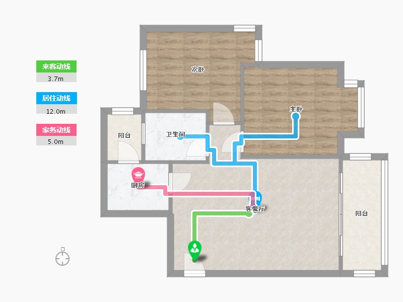 四川省-成都市-西林豫府-B区-62.59-户型库-动静线