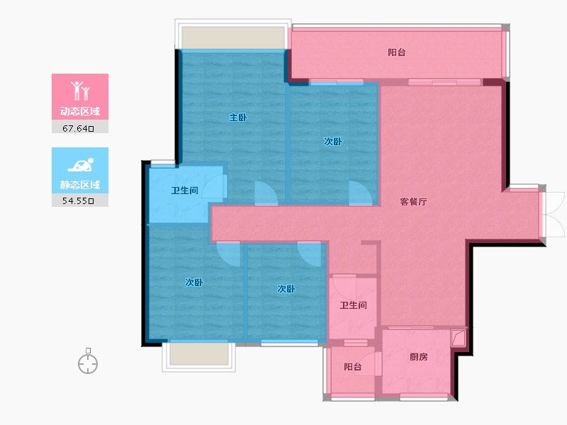 广西壮族自治区-百色市-都市一品-116.88-户型库-动静分区