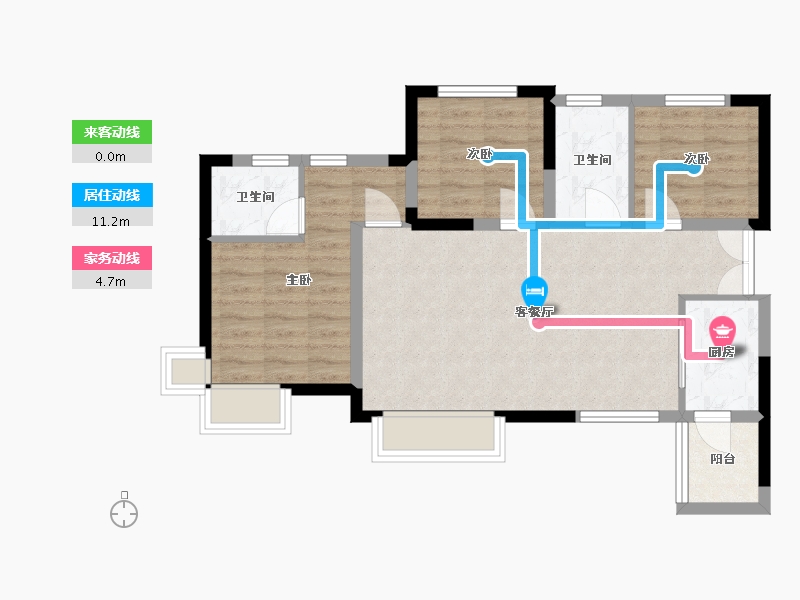 四川省-眉山市-万景峰汇-68.31-户型库-动静线