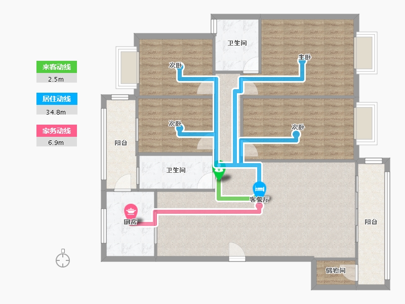 云南省-昆明市-云南映象-C区-135.00-户型库-动静线