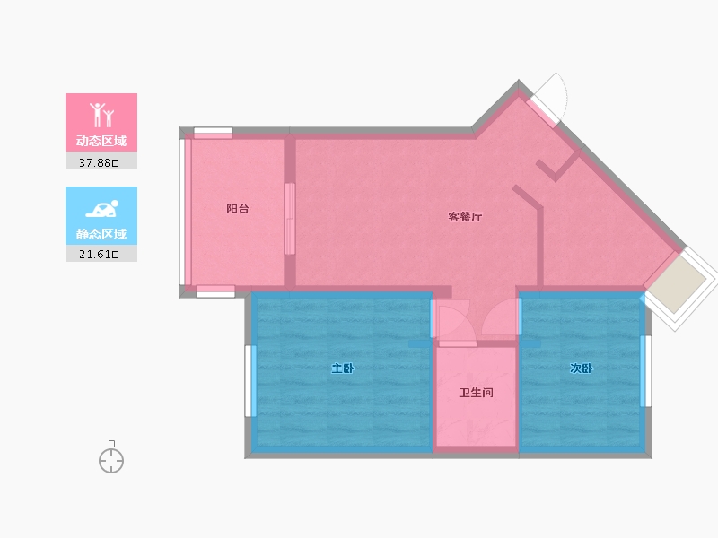 北京-北京市-建清园小区北区-48.56-户型库-动静分区