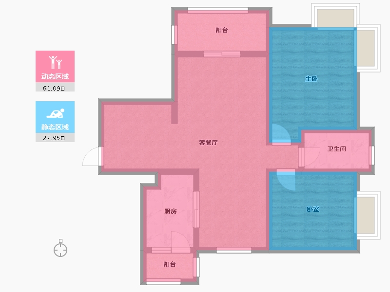 广东省-中山市-中山奥园-西区-68.00-户型库-动静分区