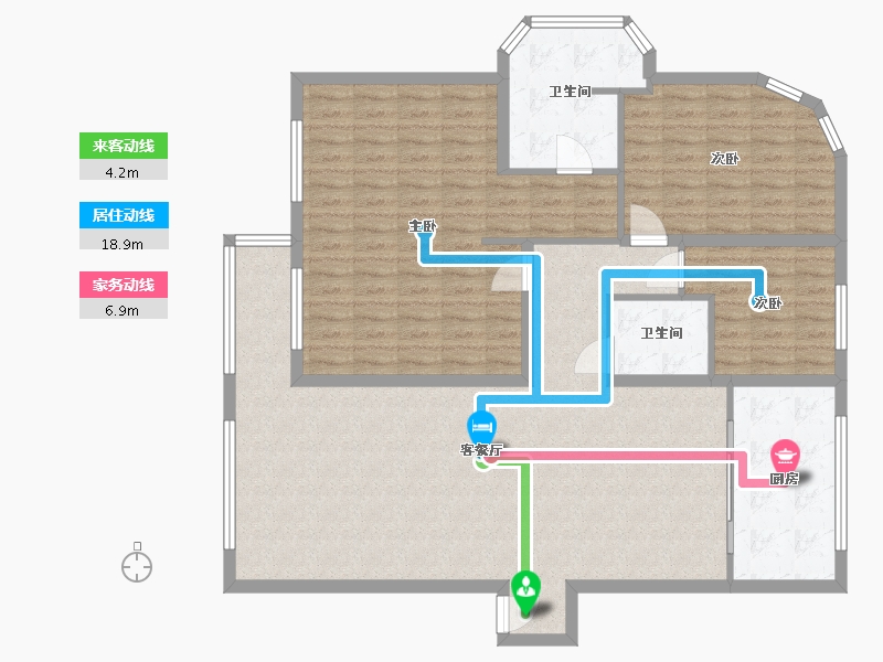 浙江省-衢州市-锦绣小区-150.00-户型库-动静线