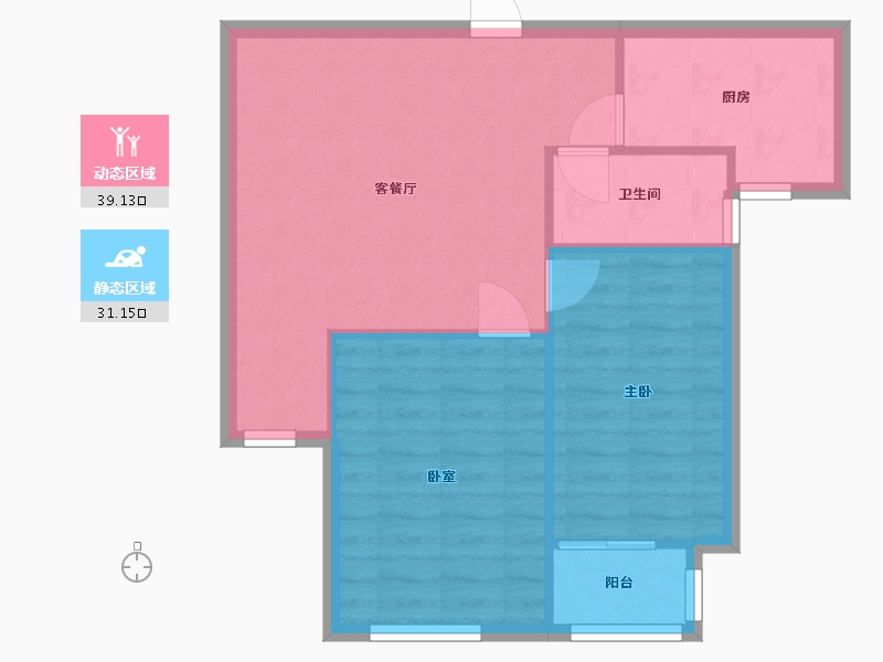 河北省-石家庄市-新源燕府-64.16-户型库-动静分区