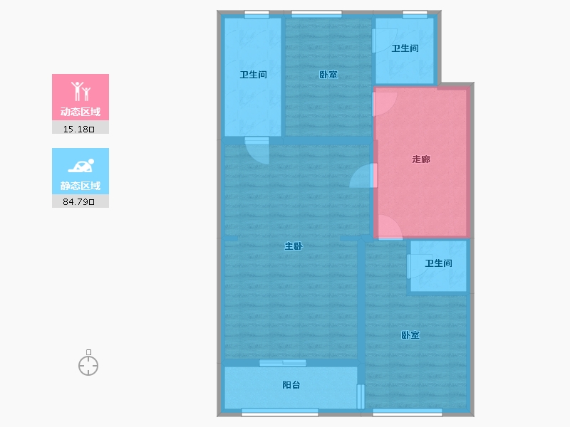 浙江省-台州市-中粮瑞府-173.60-户型库-动静分区