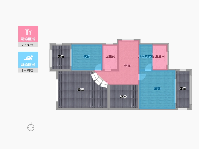 湖南省-株洲市-华晨山水洲城-原山美墅-240.00-户型库-动静分区