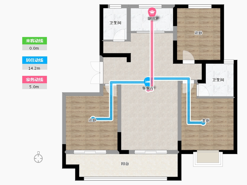 新疆维吾尔自治区-石河子市-菏建国府-113.71-户型库-动静线