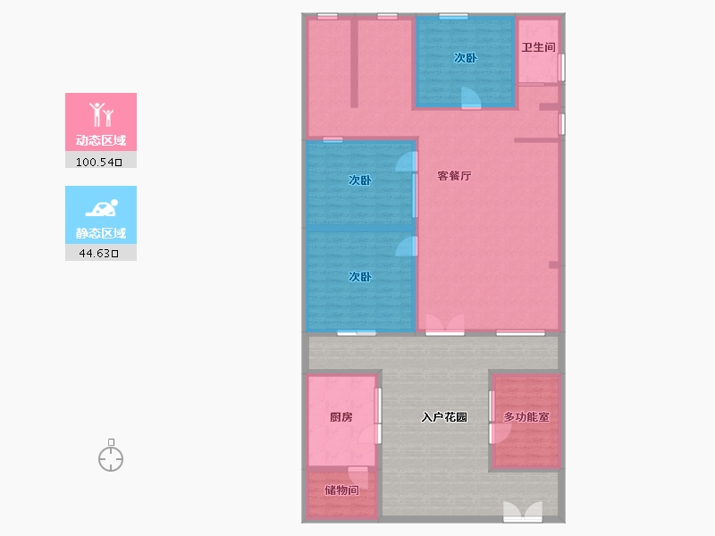 河北省-邯郸市-北园小区-200.00-户型库-动静分区