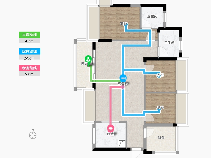 广东省-珠海市-北京师范大学珠海校区京师家园-80.68-户型库-动静线