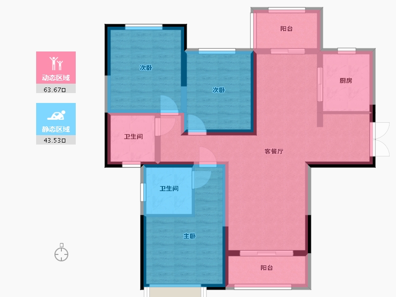 河南省-焦作市-中嘉家园-95.00-户型库-动静分区