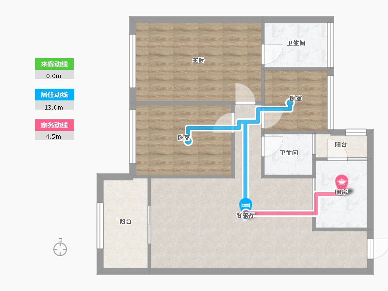 广东省-佛山市-电建洺悦华府-81.54-户型库-动静线