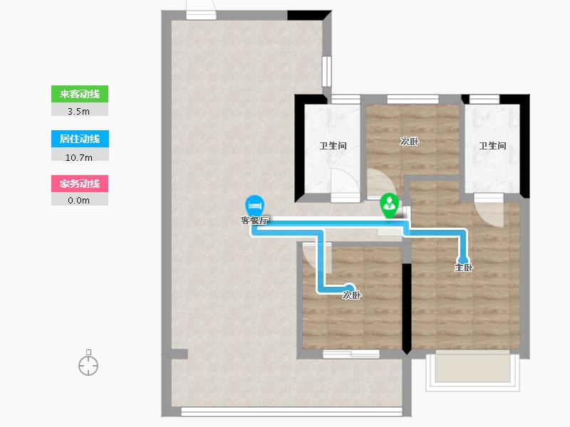 浙江省-丽水市-碧桂园云顶-78.84-户型库-动静线