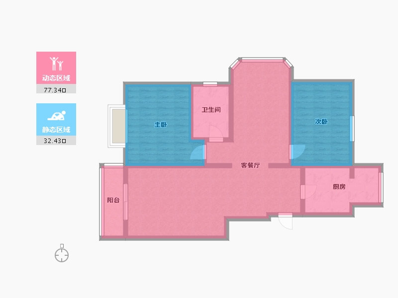 天津-天津市-国风星苑二期-98.26-户型库-动静分区