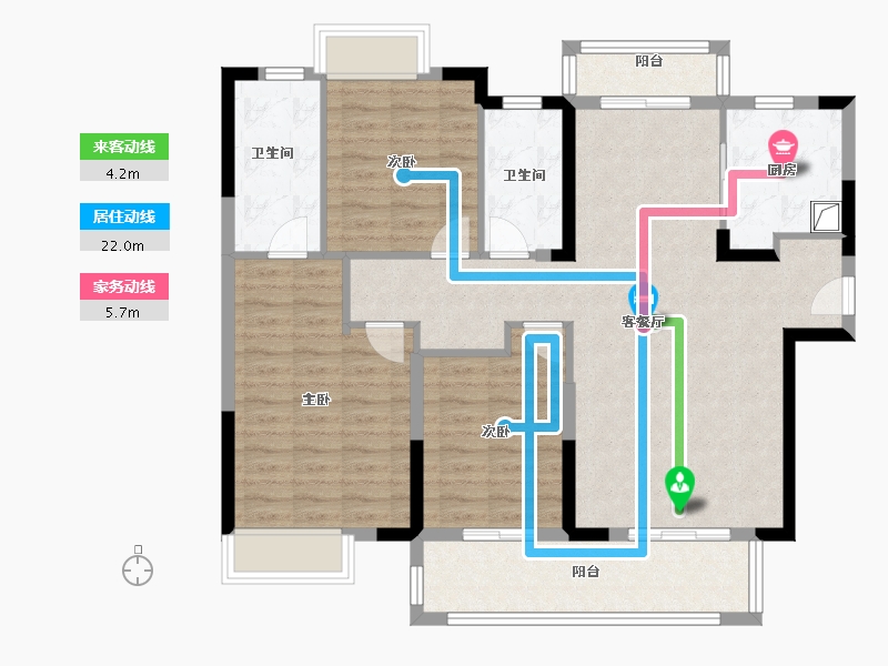 江西省-赣州市-富力现代城-106.40-户型库-动静线