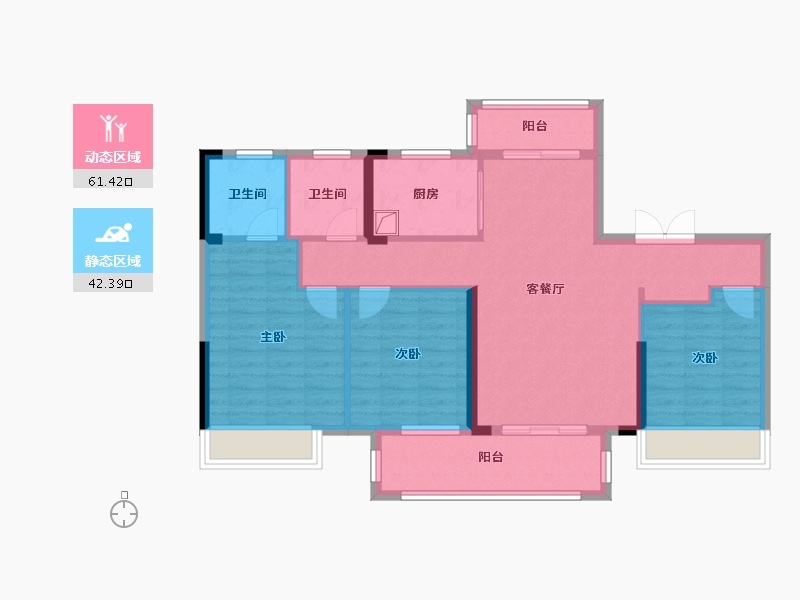 江西省-抚州市-国鼎 中弈府-92.80-户型库-动静分区