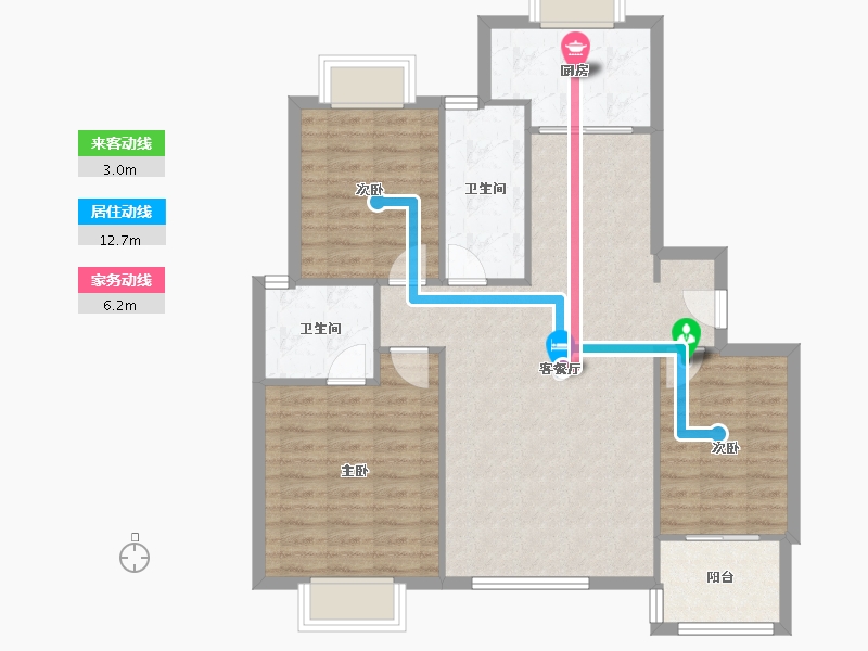 山东省-济南市-锦绣泉城-103.88-户型库-动静线