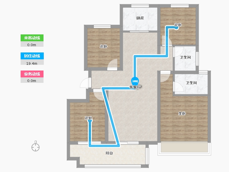 河南省-濮阳市-恒旺政和府-110.40-户型库-动静线