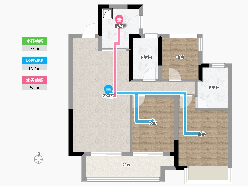 安徽省-芜湖市-和光-82.40-户型库-动静线