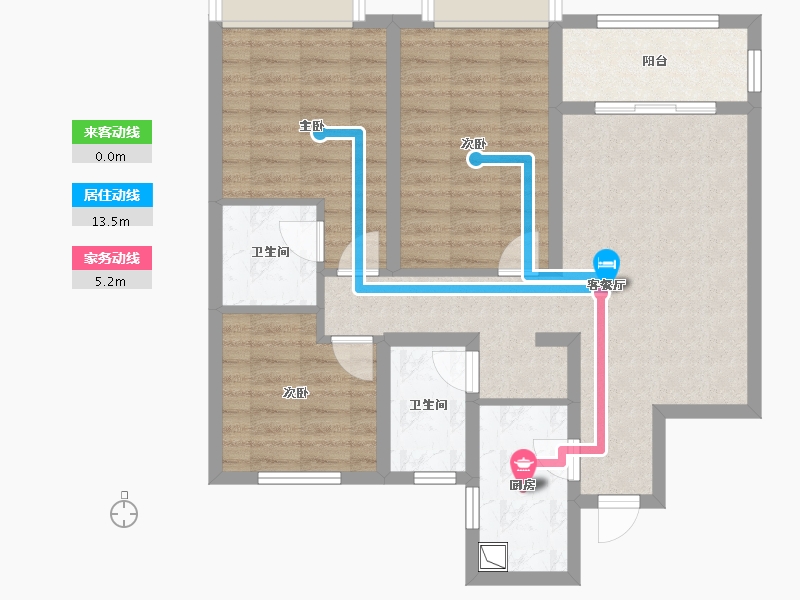 山东省-菏泽市-中央公园建邦悦府-81.51-户型库-动静线