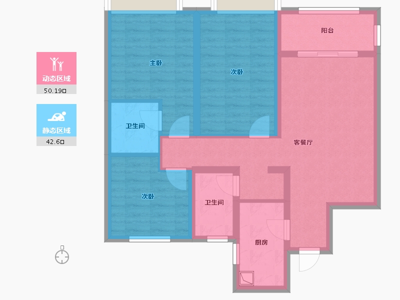 山东省-菏泽市-中央公园建邦悦府-81.51-户型库-动静分区