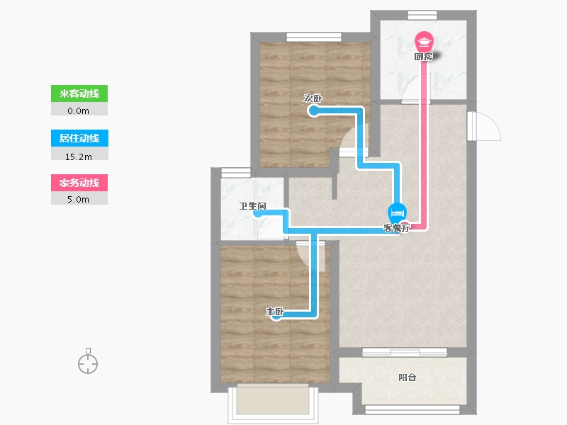 河北省-石家庄市-盛景八方-68.00-户型库-动静线