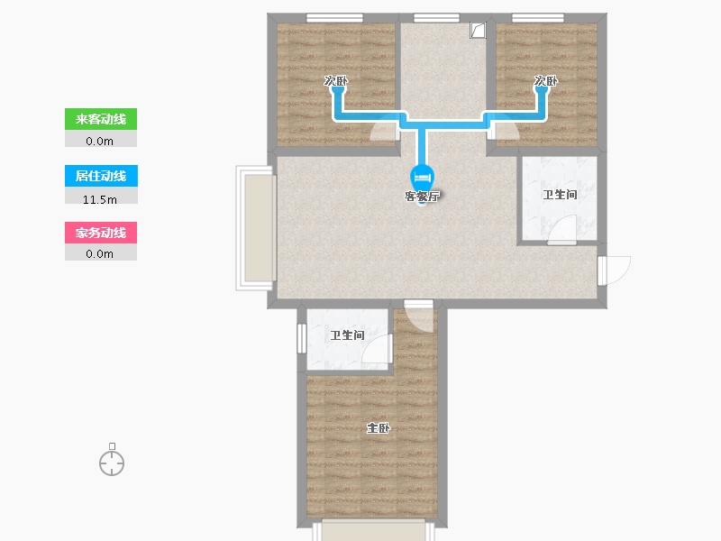 山西省-大同市-魏都金懋府-94.40-户型库-动静线