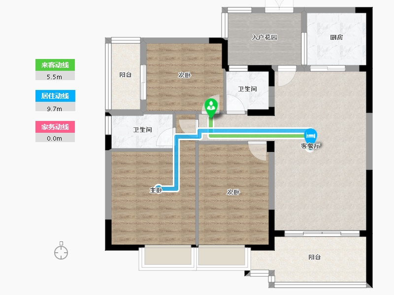 广东省-清远市-宏泰嘉园-102.40-户型库-动静线